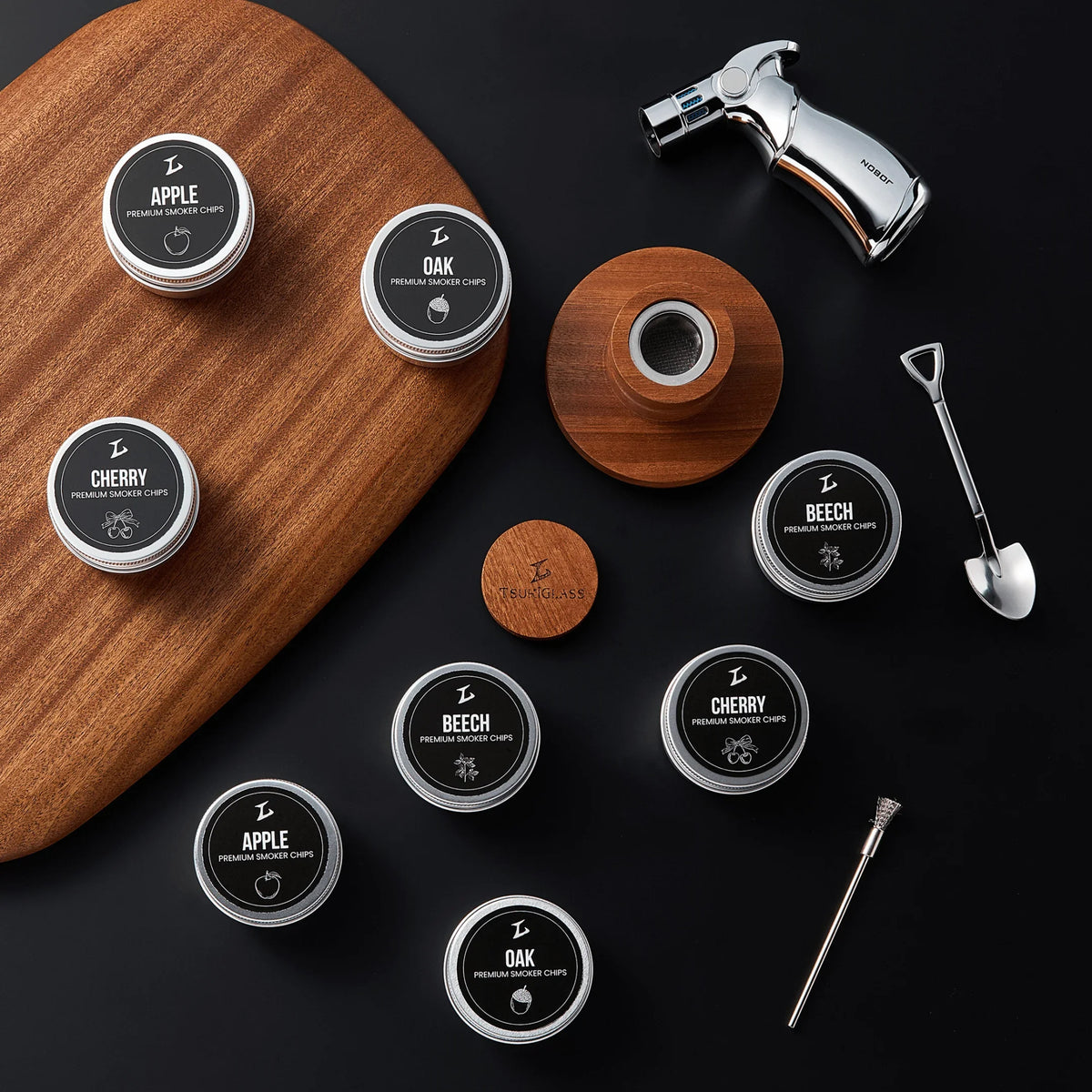 Tsuki Smoker Kit For Whisky & Cocktail (Storm Bundle)