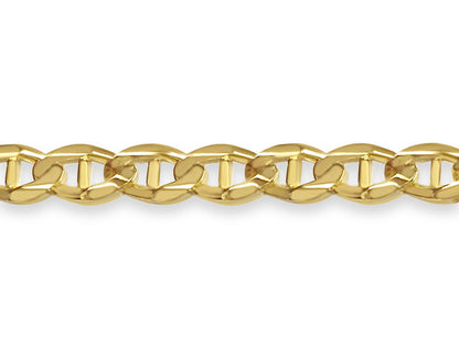 Anchor Mariner Solid White/Yellow/Rose Gold Handmade Necklace , 13mm, 16-30 Inch