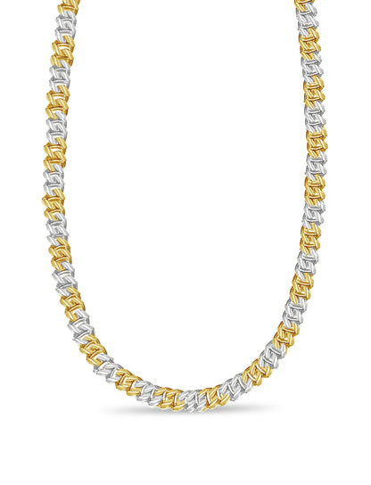 Mariner Solid White/Yellow/Rose Gold Handmade Necklace , 9mm, 16-30 Inch