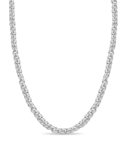 Curb Solid White/Yellow/Rose Gold Handmade Necklace , 15mm, 16-30 Inch