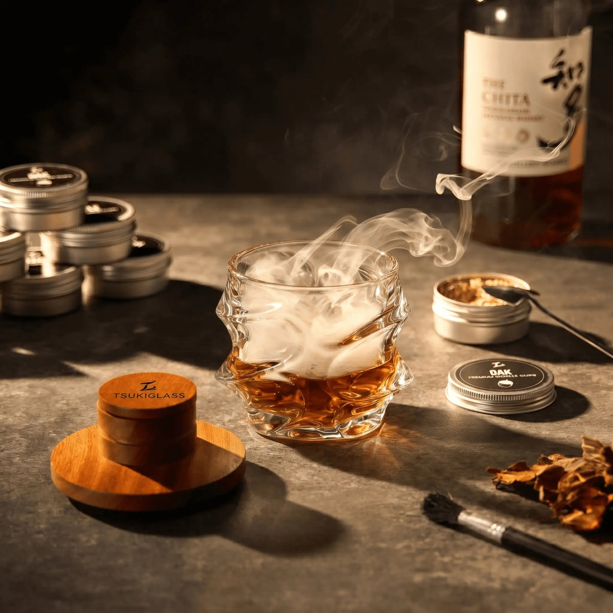 Tsuki Smoker Kit For Whisky &amp; Cocktail (Storm Bundle)