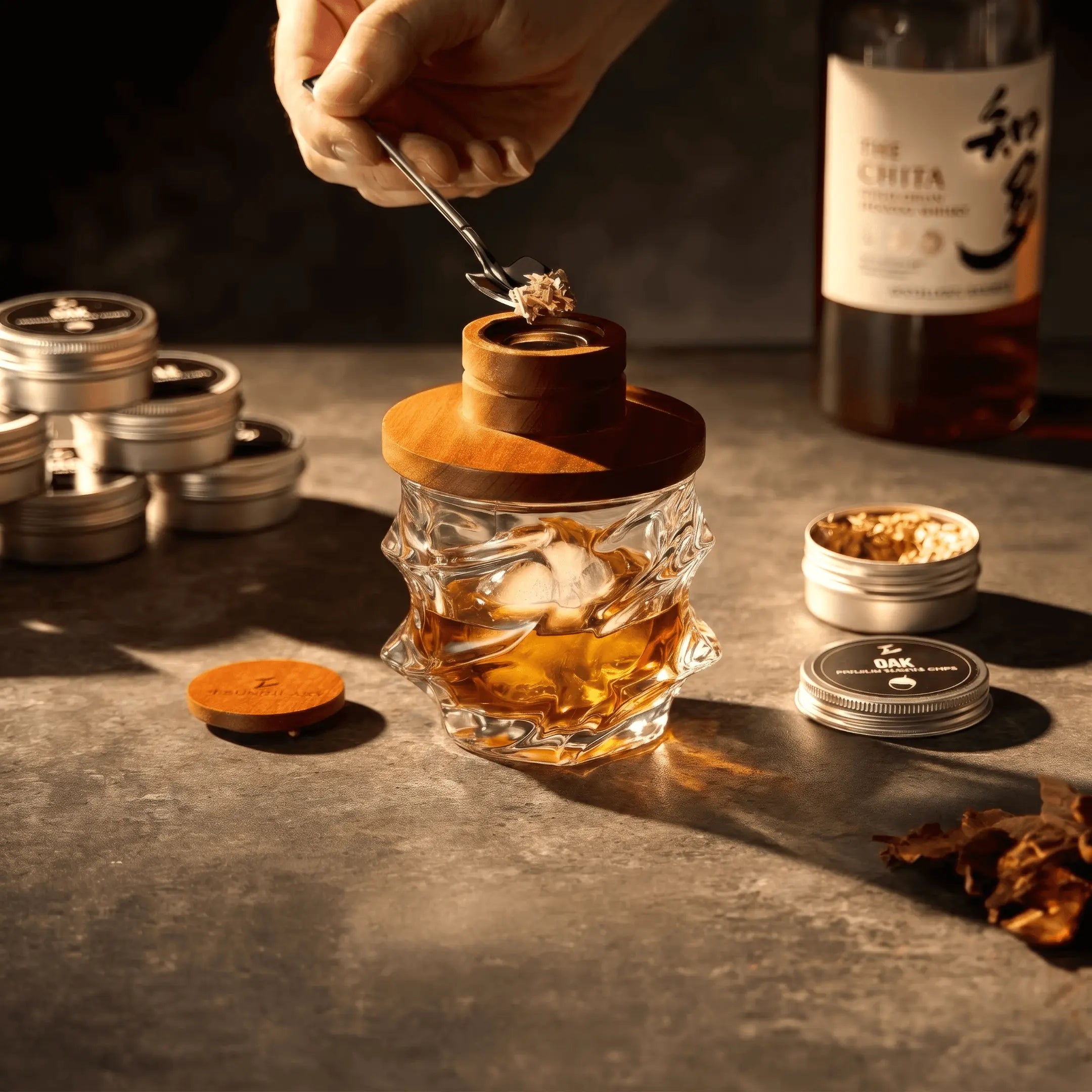 Tsuki Smoker Kit For Whisky &amp; Cocktail (Storm Bundle)
