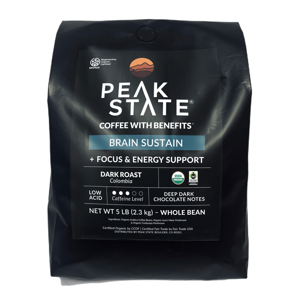 [FM] BRAIN SUSTAIN Dark Roast - 5lb Whole Bean