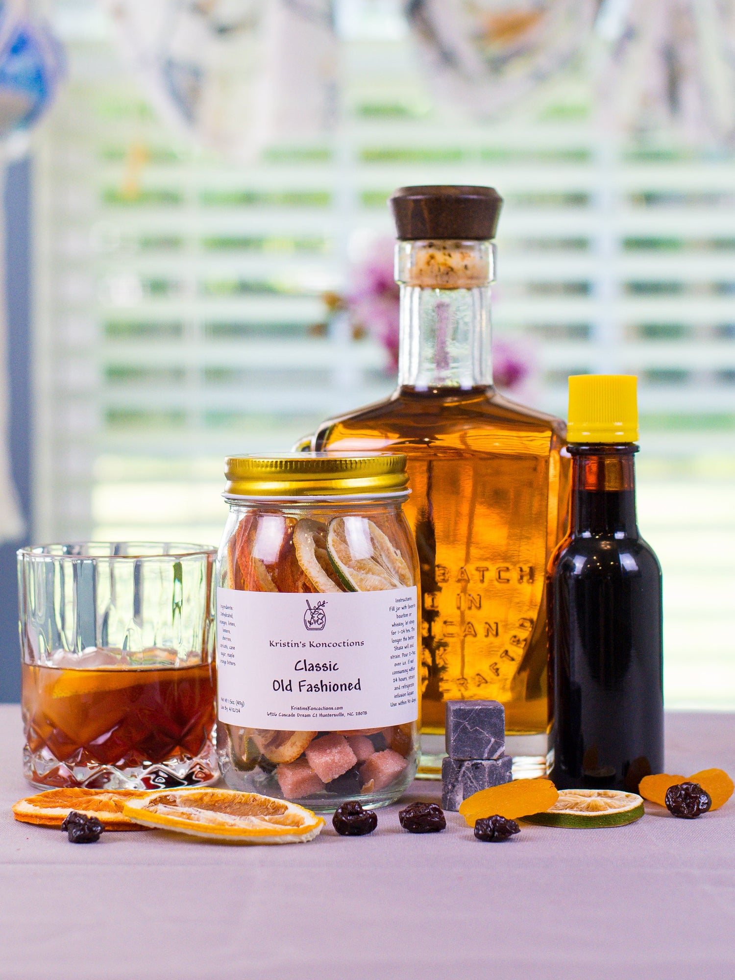 Old Fashioned Cocktail Kit – Handmade Infusion Gift Set for Whiskey Lovers