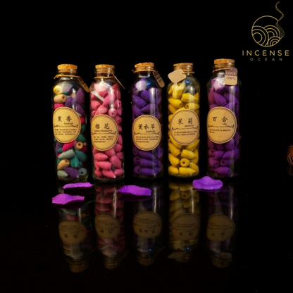 Glass Bottle Package Incense Cones