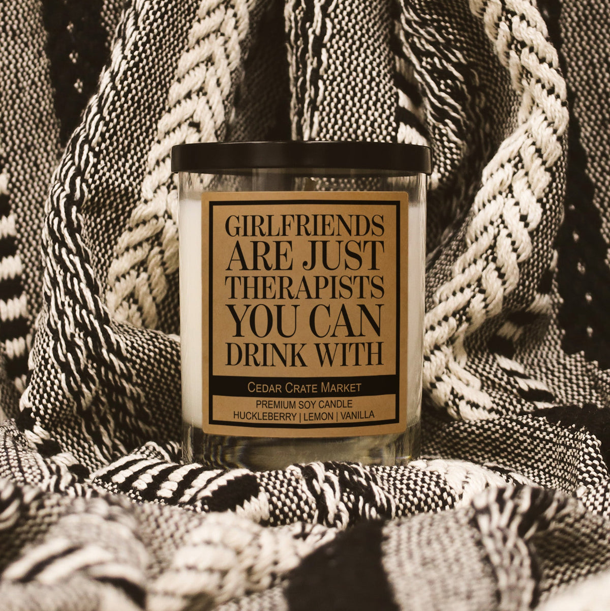 Best Friend Gifts - Girlfriends Are Just Therapists Candle