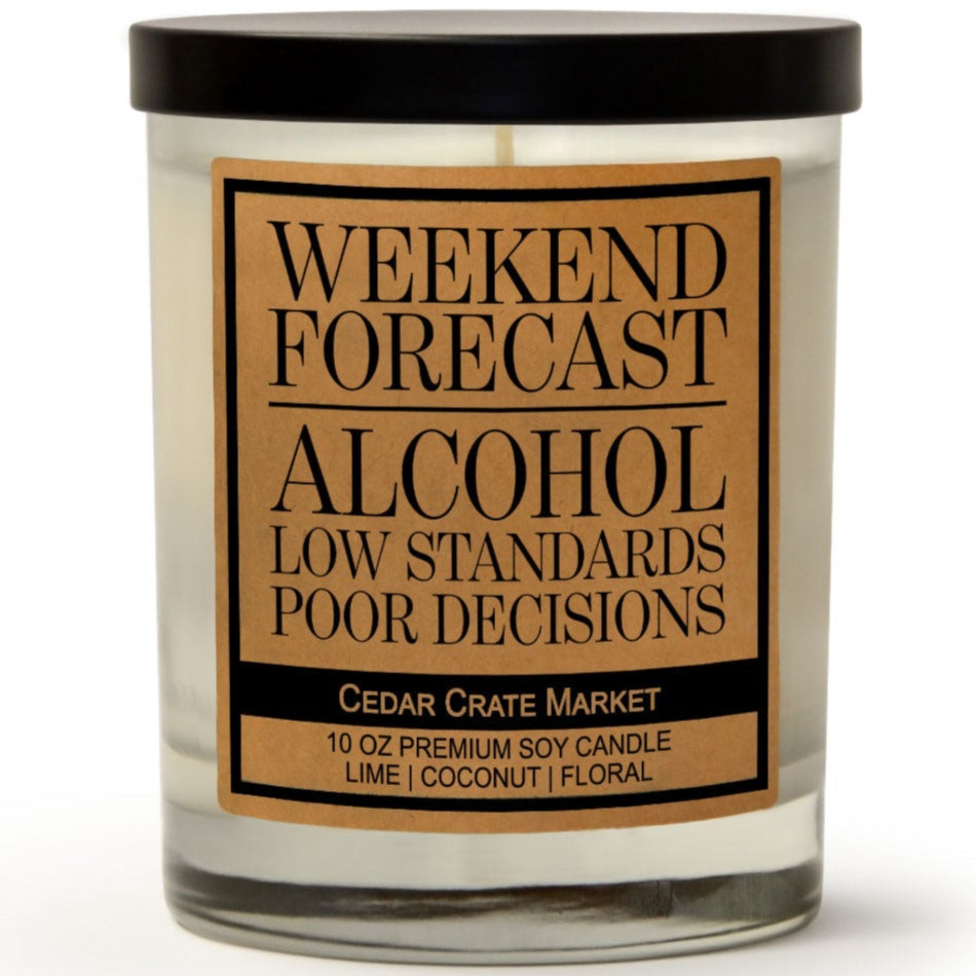 Funny Candles - Weekend Forecast Alcohol Poor Decisions